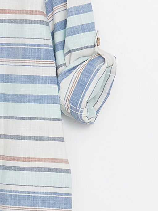 Hakim Yaka ?izgili Erkek ?ocuk G?mlek