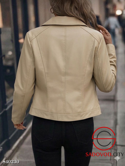 Женская кожаная куртка-косуха - Bruno фото 3