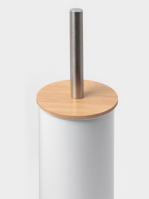 Ёршик для унитаза SAVANNA BAMBOO, 9.5×38 см, белый