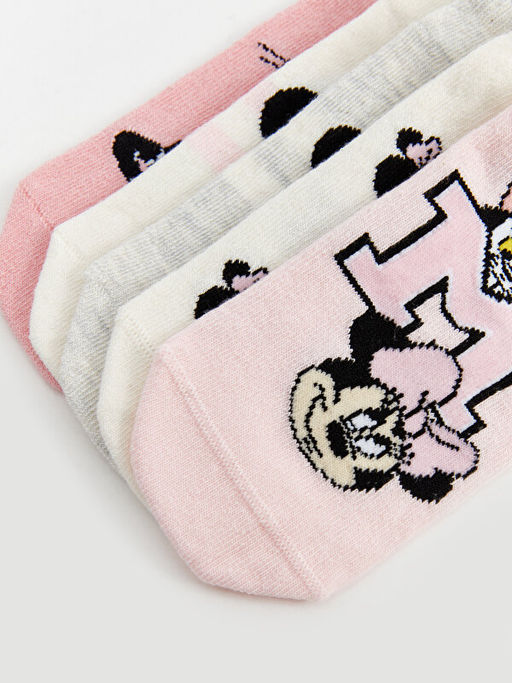 Minnie Mouse Desenli K?z ?ocuk Patik ?orap 5li - Waikiki фото 3