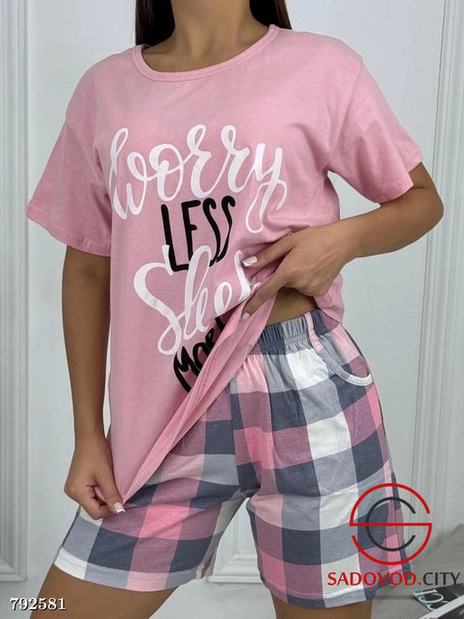 пижама женская с шортами - Bruno фото 2