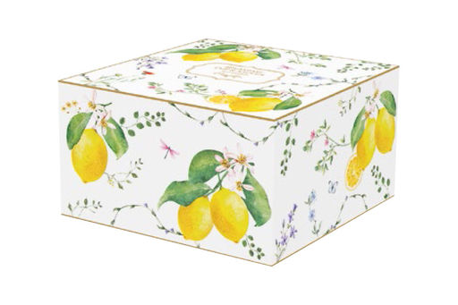 Пара чайная, 1 перс, 2 пр, 370 мл, фарфор P, белая, Цветы и лимоны, Fleurs et Citrons