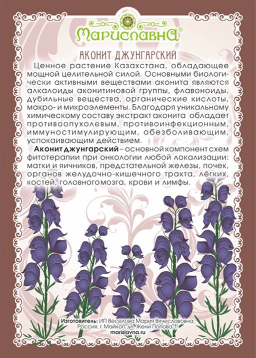 Аконит джунгарский (корень) - Мариславна фото 3