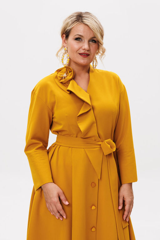 Платье Anastasia 1208.4 горчица