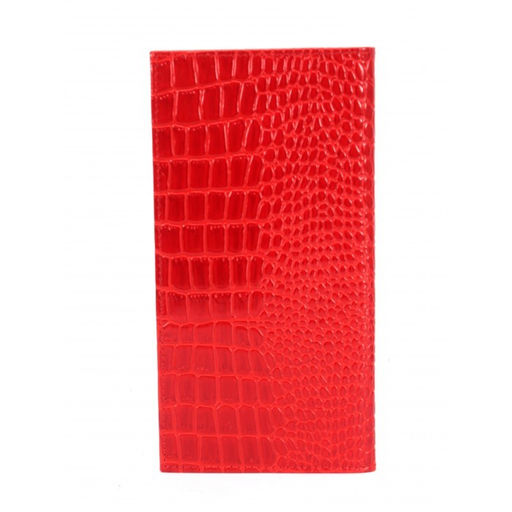 Портмоне/клатч жен Croco-ПР-959 натуральная кожа 4 отд, 8 карм, красный крокодил (203) 263597 фото 2