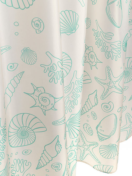 Шторка для ванной 180x200 молочный полиэстер - Denastia фото 3