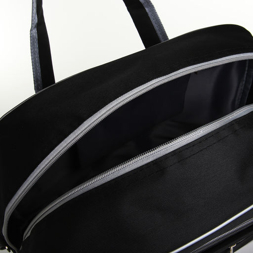 Сумка дор L-б/н , 42*20*30/38, отд на молн, с увел, 3 н/кармана, дл ремень, черный - Simaland фото 5