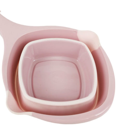 L-00857PK Ковш складной 1л розовый пластик/силикон - Mayer&boch фото 4