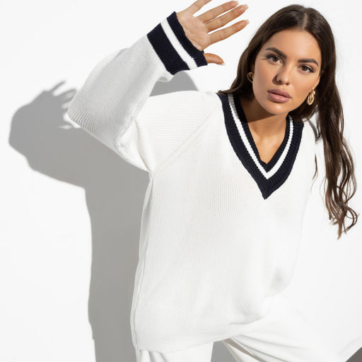 Джемпер Наперегонки с модой (white) - Charutti фото 2