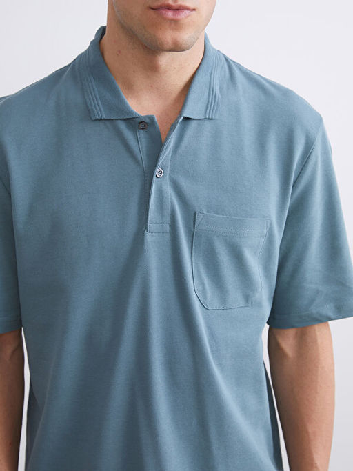 Polo Yaka K?sa Kollu Pike Erkek Ti??rt