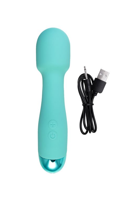 Вибратор Штучки-Дрючки Дрючка-удовольствие, силикон, голубой, 18,5 см  фото 5