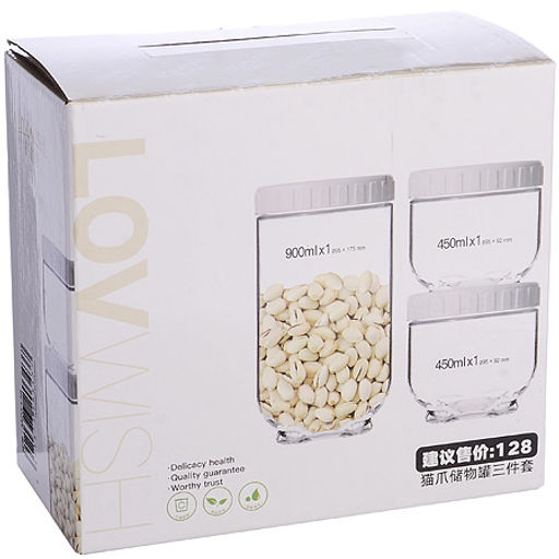 31204 Набор из 3 банок для сыпучих Lovwish MB(х24) - Mayer&boch фото 3