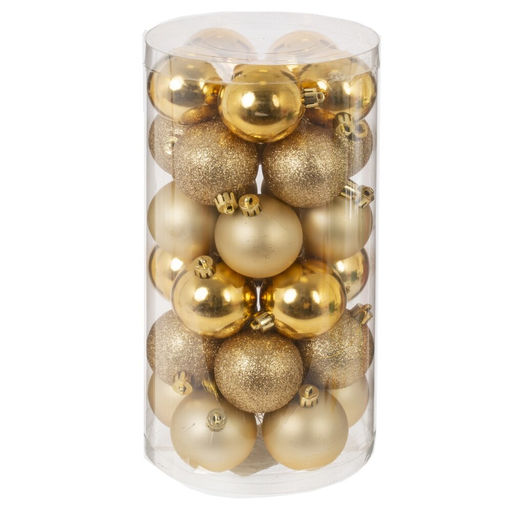Набор из 30шт Украшение новогоднее "Шар", D 5 см, L13,5 W13,5 H26 см