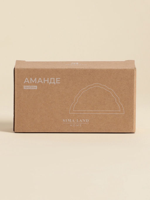 Салфетница SL Home «Аманде», 15×4×7.8 см, фарфор, белая