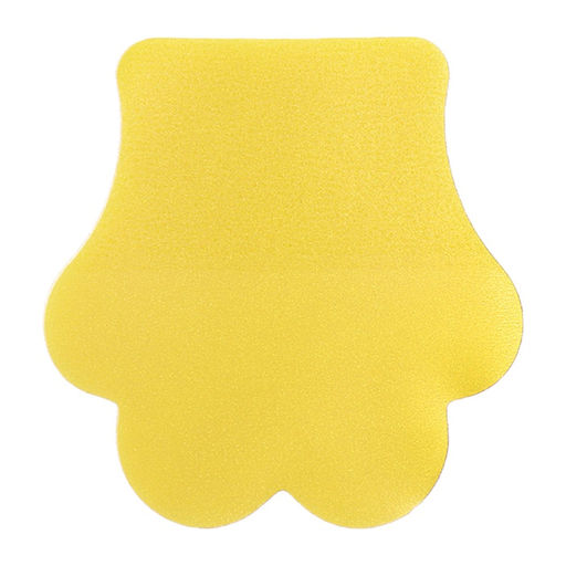 Цена за 4 шт. Блок-закладка с липким краем «Лапка», 45 мм × 45 мм, 50 листов, пластик, жёлтый