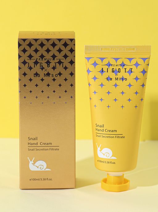 Premium Jigott&La Miso Крем для рук с муцином улитки 100 мл  фото 2