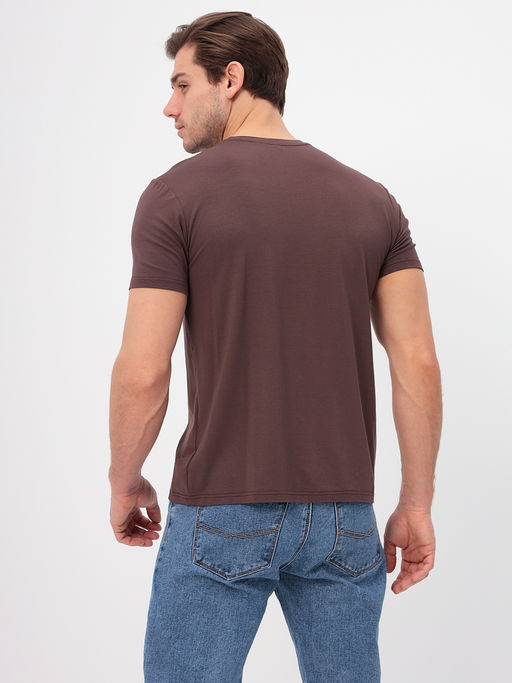 Футболка мужская короткий рукав GREG G145-V-70265 (кофейный)  фото 7