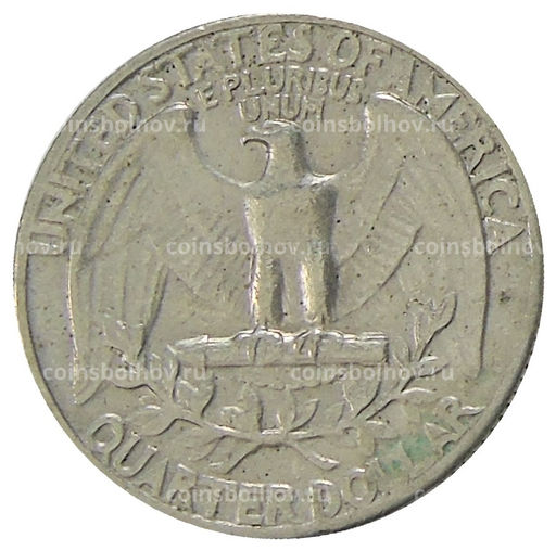 Монета 25 центов (1/4 доллара) 1966 года США