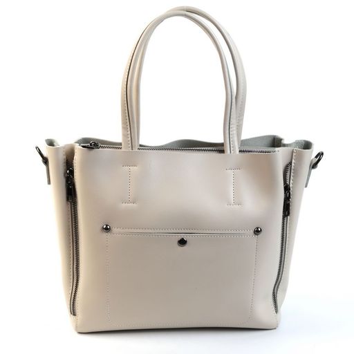 Женская кожаная сумка тоут 8650 Априкот - Cidirro фото 2