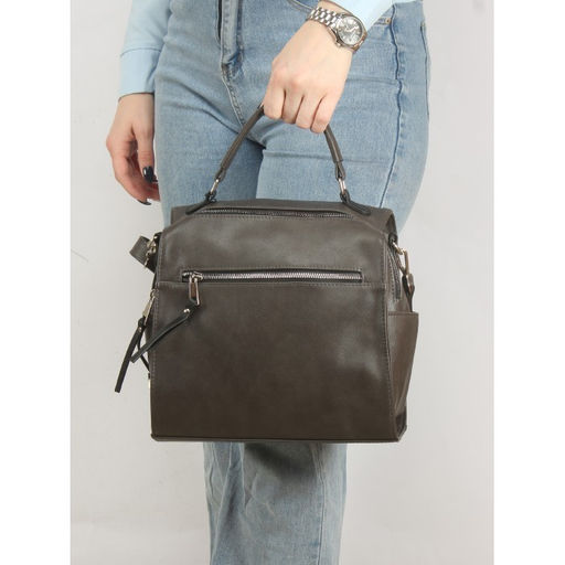 Сумка женская искусственная кожа ADEL-227/2в, 1отд+плеч/рем, серый 252925 - Adelia фото 5