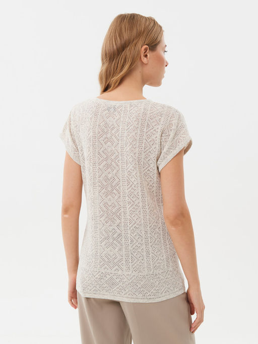 Джемпер короткий рукав л1125 лен 1