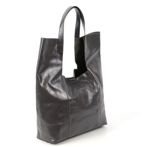 Женская мягкая кожаная сумка шоппер 0054-4 - Cidirro фото 4