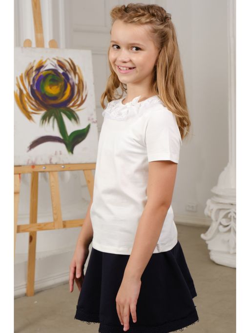 Блузка белый 181231101а - Nota bene фото 21