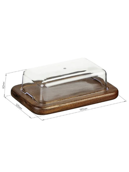 Масленка акация19*12,5*6см Катунь GR-BP-01
