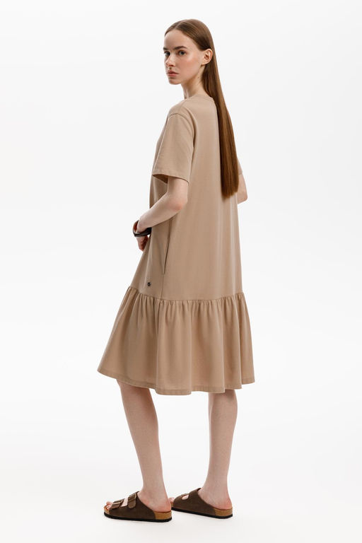 ЕВТ 5075/темно-бежевый платье жен