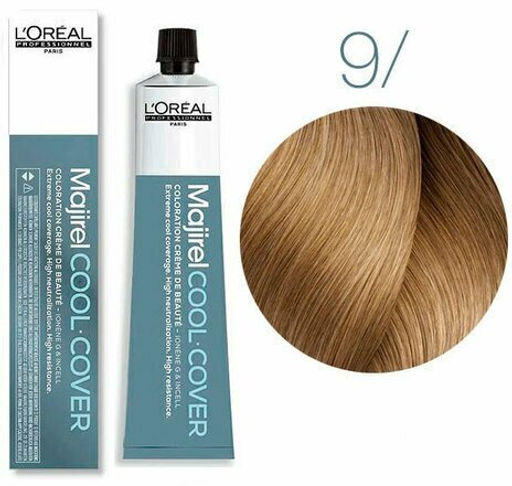 Majirel Cool Cover 9. База очень светлый блондин, крем-краска 50 мл - Loreal professionnel фото 2