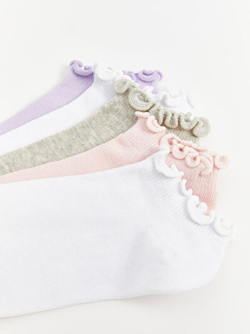 Basic K?z ?ocuk Patik ?orap 5li