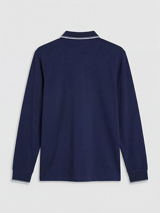 Polo Yaka Uzun Kollu Pike Erkek Ti??rt