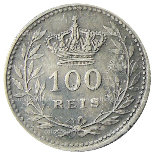 Монета 100 рейс 1910 года Португалия