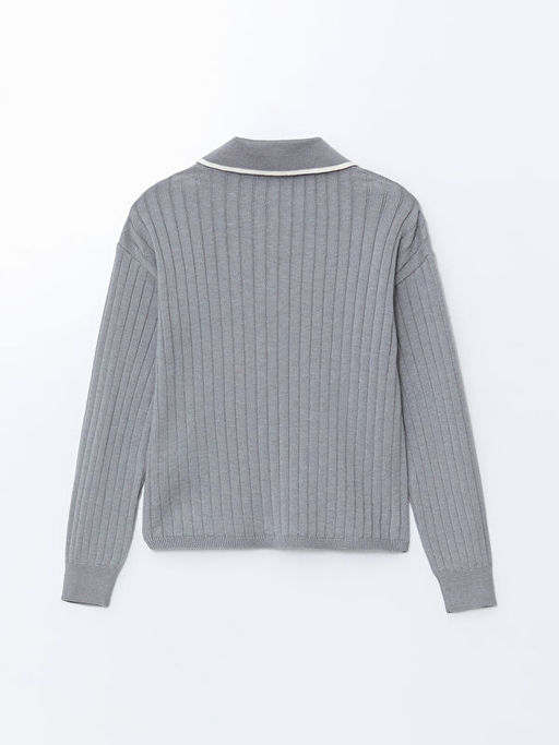 Polo Yaka K?z ?ocuk Triko Kazak ve Pantolon