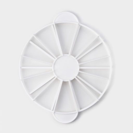 Делитель для торта Доляна, 10/12 частей, 26.5 см, пластик, МИКС