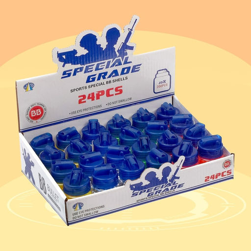 Цена за 3 шт. Пульки 6 мм пластиковые в банке, 200 шт., МИКС