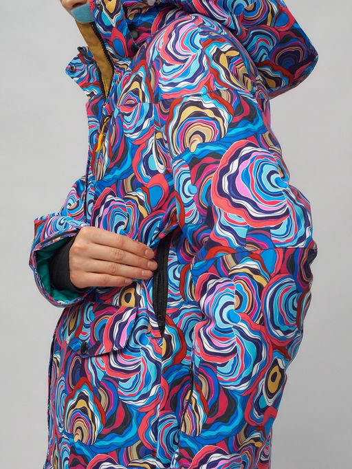 Горнолыжный костюм женский синего цвета 02302-1S - Chunmai фото 11