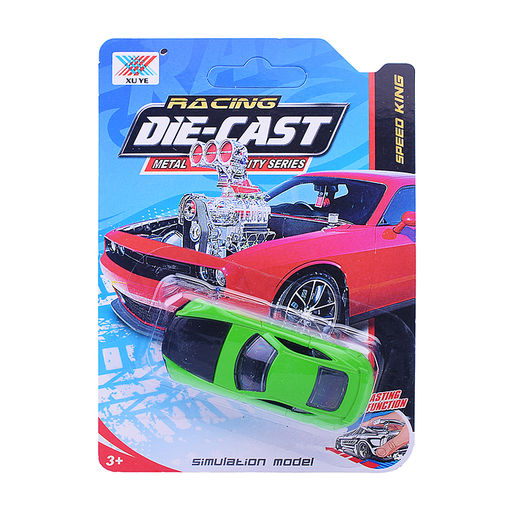 Машина "Гоночная" металл., на листе