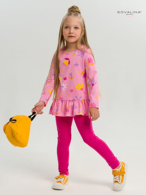 Костюм Алиса цветы барби-фуксия - Sovalina фото 26