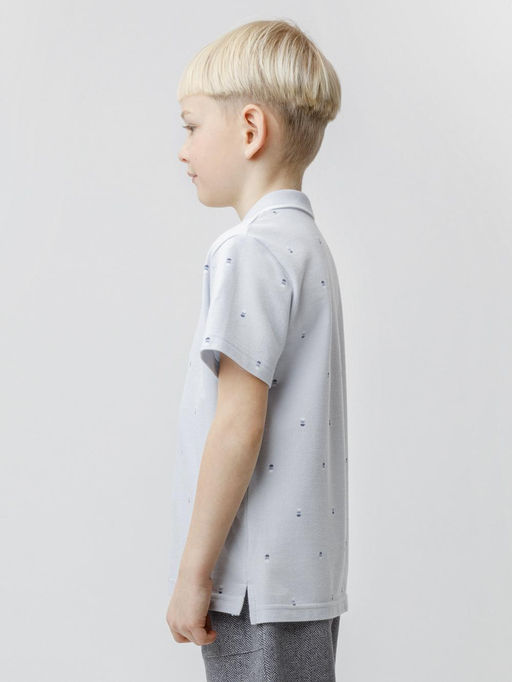 КР 302416-1/серо-голубой 4106 Н048_3 к688 джемпер-поло для мал