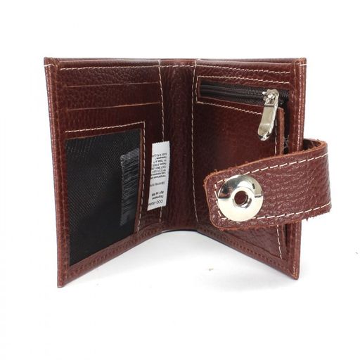 Портмоне мужское Croco-ПР-908 натуральная кожа 3 отд, 3 карм, коричневый флотер пулл-ап (208) 239829  фото 3