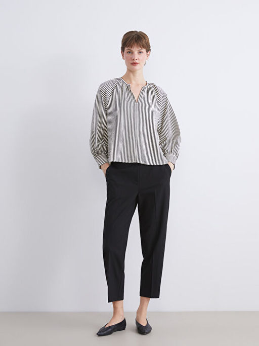 B?y?k Beden Y?ksek Bel Cigarette Kad?n Pantolon