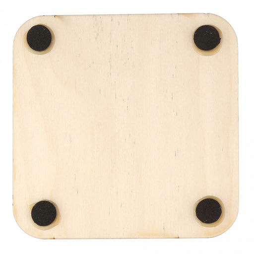 Счастья, Радости, УдачиКомлект деревянный 4 предмета: доска разделочная 29х21х0,6см; доска разделочная 21х19,5х0,6см; подставка под горячее 14,5х14,5х0,8см; салфетница 12,5х8,5х4см (Россия) - Домашняя мода фото 12