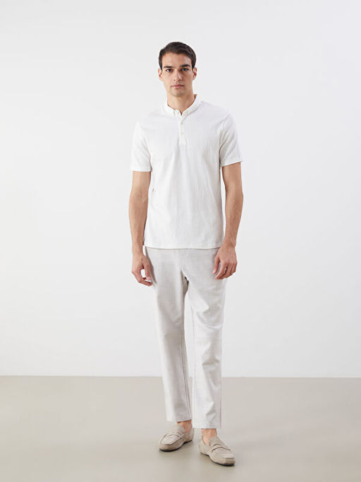 Polo Yaka Penye Erkek Ti??rt