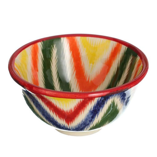 Пиала Риштанская Керамика Атлас, 11,5 см, большая, разноцветный - Шафран фото 6
