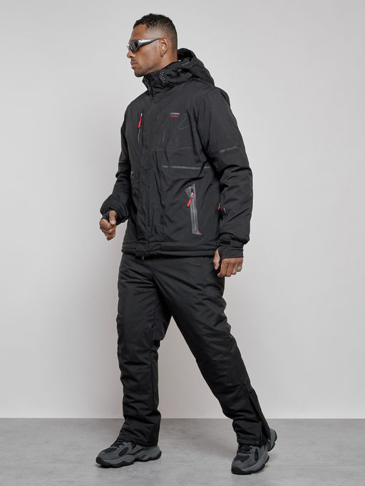 Горнолыжный костюм мужской зимний черного цвета 6306Ch - Leifensh фото 2