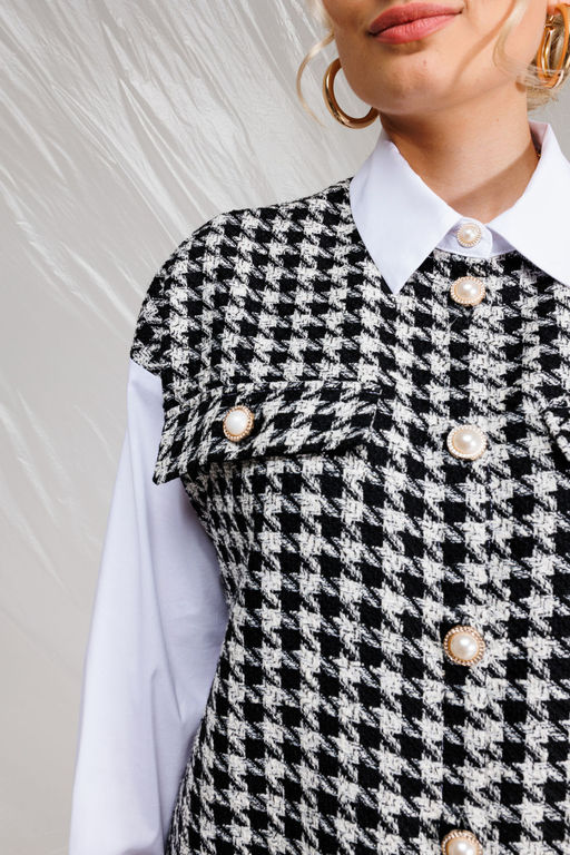 Рубашка KOKOdea 4.29 принт шанель  фото 6