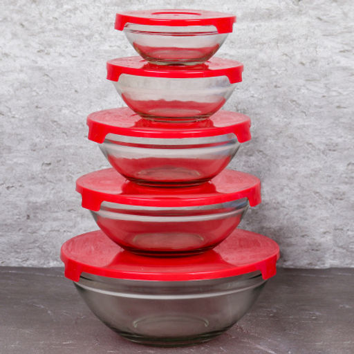 Салатники с крышкой 5 предметов / YS-30 /уп 16/++ - Галеонтрейд фото 12