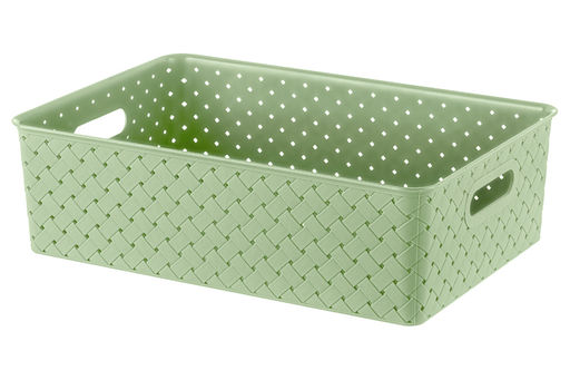 Корзинка с крышкой 7,5 л 35*24,5*10,5 см Береста светло-оливковый - Elan gallery фото 13