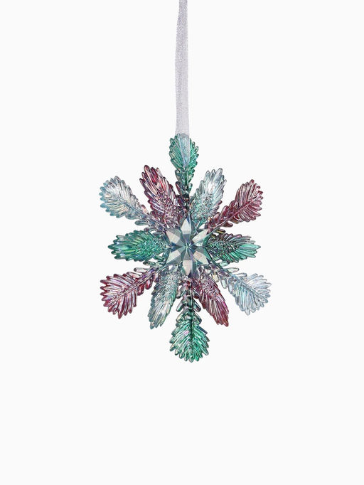 Ёлочная игрушка Зимнее волшебство. Снежинка пушистая, 1111 см, разноцветная фото 9